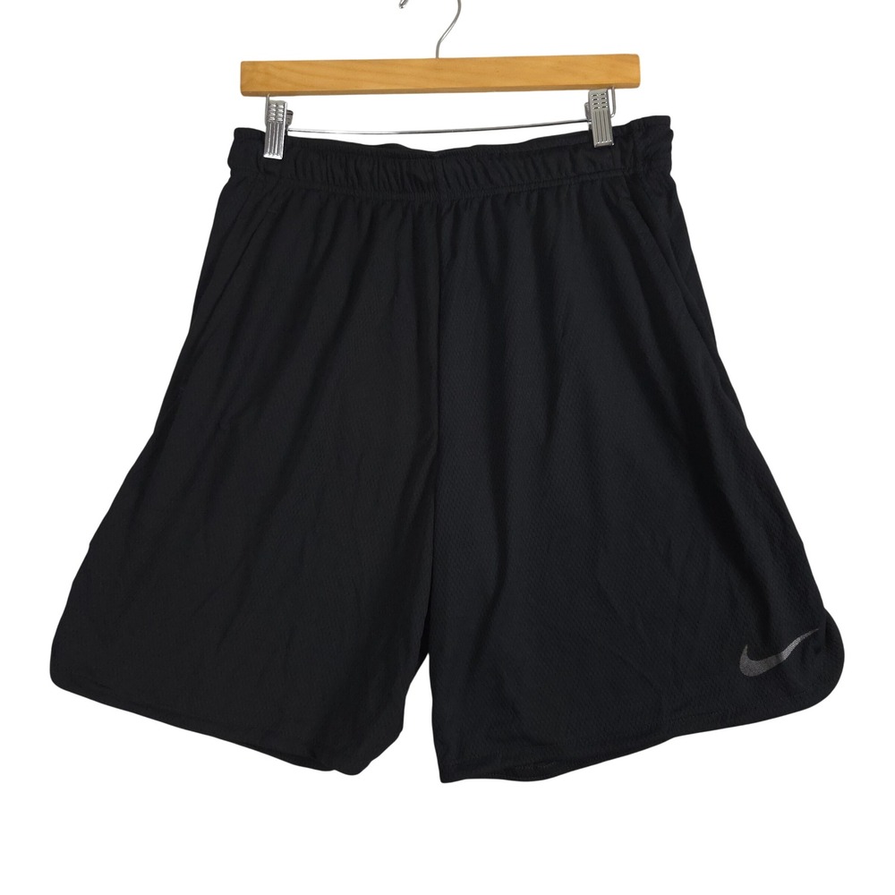 Nike Shorts Mens Large Black New Dri-FIT Mesh Training Athletic Standard Fit